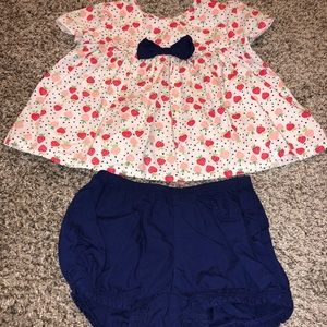 Gymboree floral top w/matching short